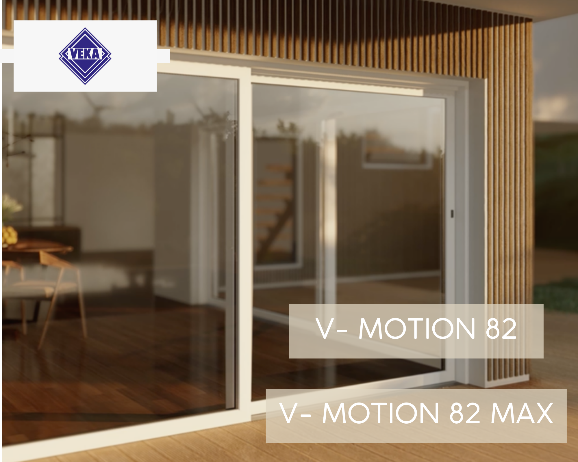 Novità! Porte per i terrazzi V-MOTION 82 e V-MOTION 82 MAX