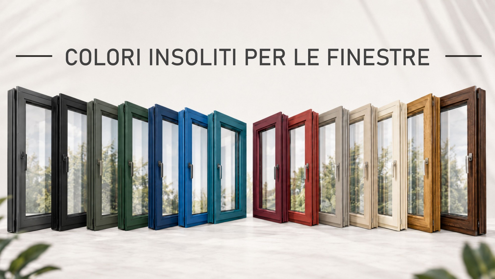 Colori insoliti per le finestre? I progetti personalizzati dei nostri Clienti