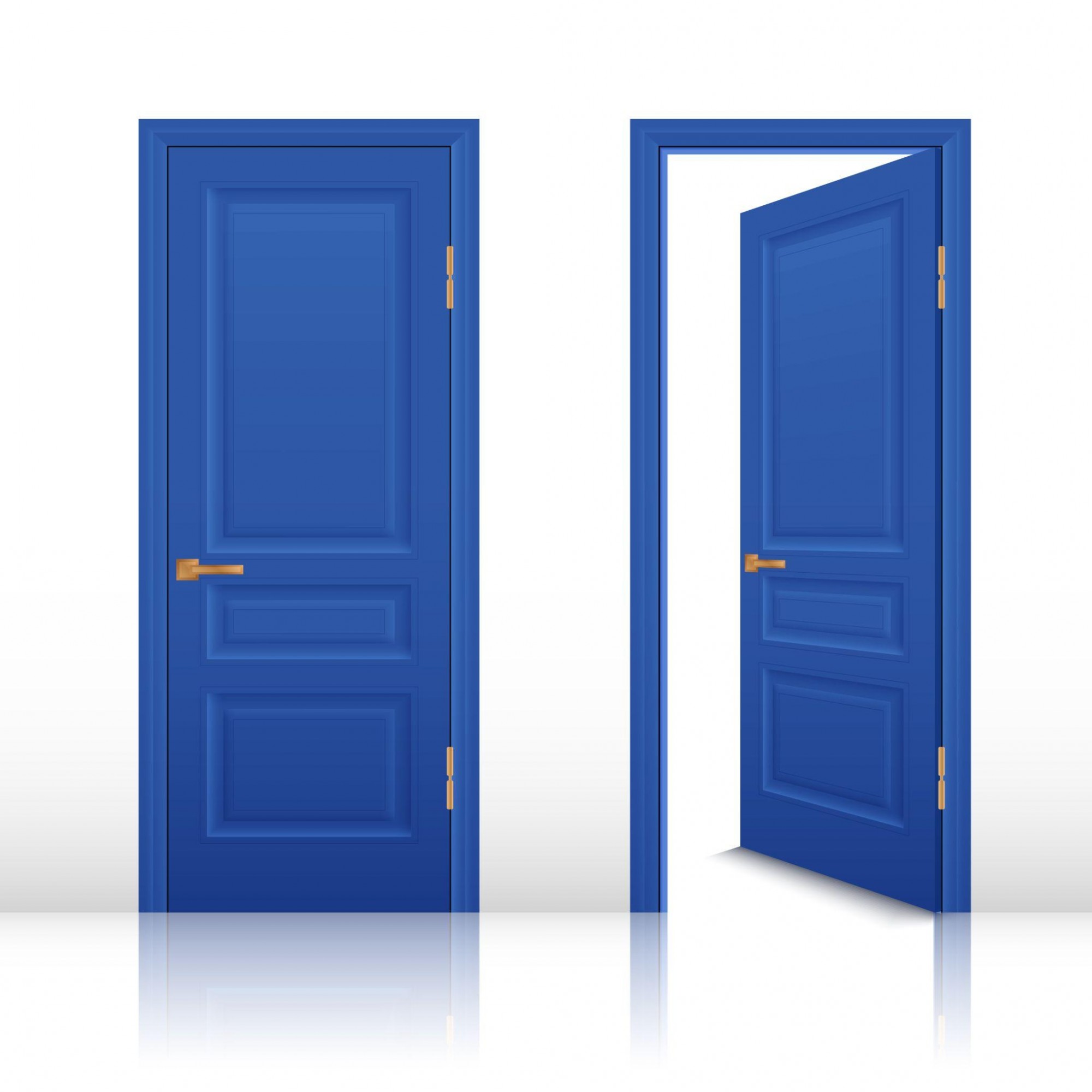 La porta d'ingresso blu