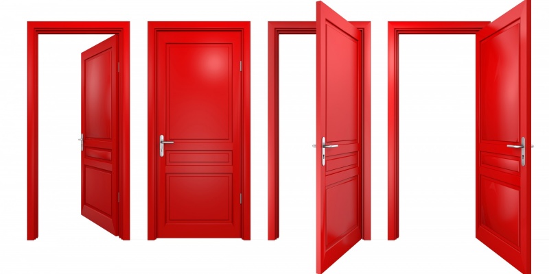 Porta d'ingresso rossa