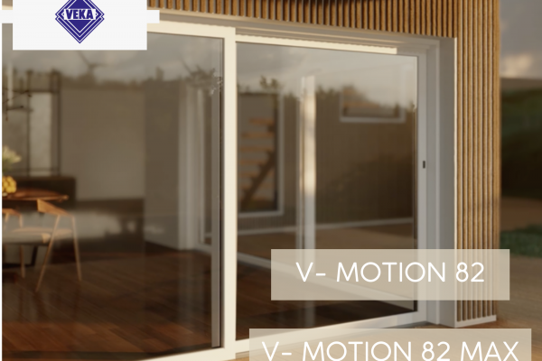 Nowe drzwi przesuwne V-MOTION 82 i 82 MAX firmy VEKA